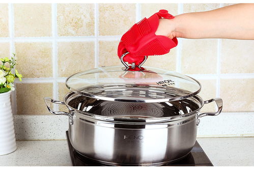 合庆硅胶洗碗刷不沾油污清洁百洁布锅刷防烫防滑手套厨房清洁用品