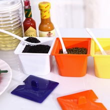 糖果色炫彩调味盒 调料盒 橙色调味盒,调味罐,调料盒 趣味厨房