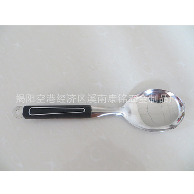 【供应精品电木柄饭匙 无磁不锈钢饭勺/汤勺 厨房用具批发】价格,厂家,图片,刀叉,揭阳空港经济区溪南康铭五金制品厂-