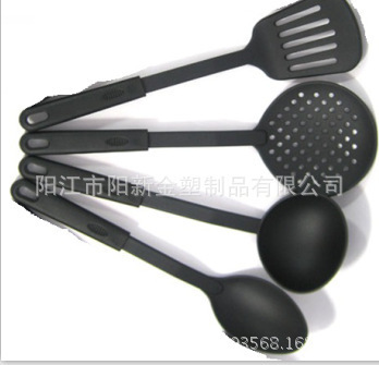 【[荐]尼龙厨具 厂家批发厨房用品套装 礼品厨具 尼龙勺铲套件定制】价格,厂家,图片,锅铲,阳江市阳新金塑制品-