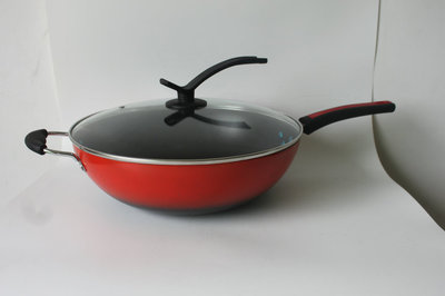 厂家直供金富鑫金刚黑旋风韩国不沾炒锅 电磁炉煤气灶通用，高效厨房利器