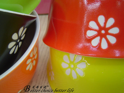 厂家直销 精品梅花五碗套装，质美价廉的餐具礼品选择